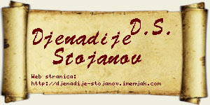 Đenadije Stojanov vizit kartica